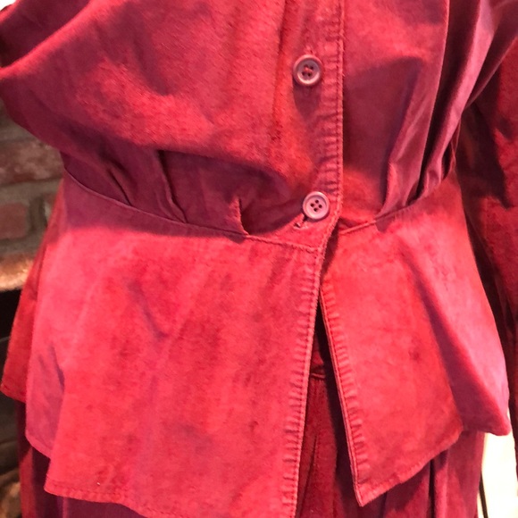 Wilson Vintage Suede flowing skirt and jacket - Picture 4 of 16